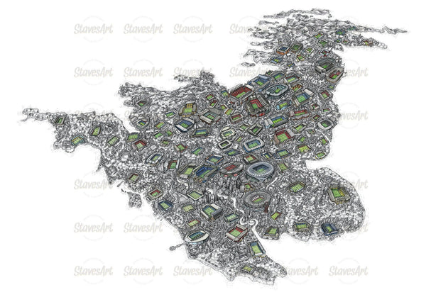 Home or Away? Football Grounds of Great Britain (2023) - StavesArt