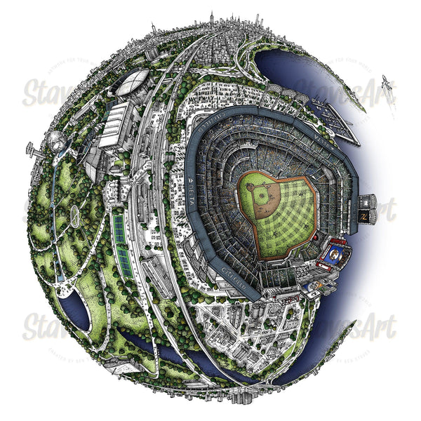 The Citi Field New York Globe (2021) - StavesArt