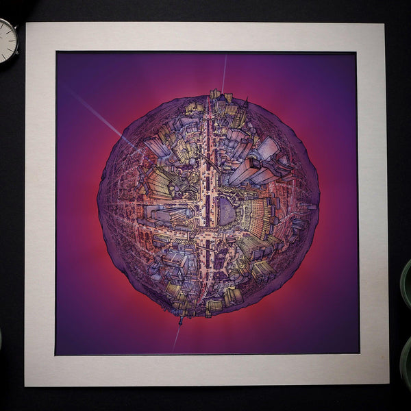 The Las Vegas Globe - Night (2020) - StavesArt