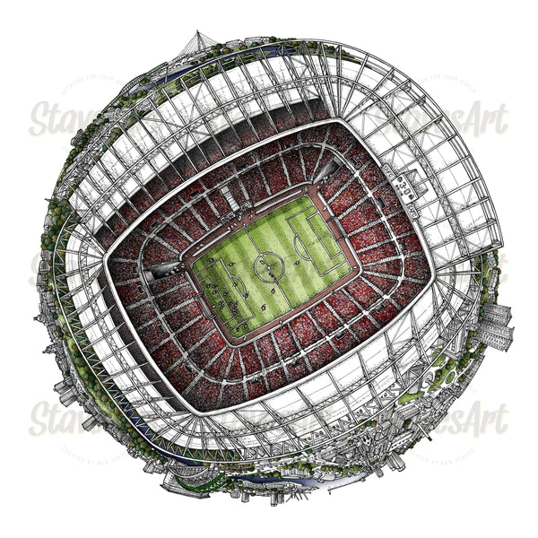 The Stadium of Light Globe (2021) - StavesArt